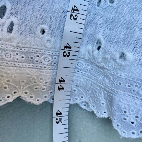 Free People White Lace Eyelet Prairie Midi Dress - Picture 16 of 16